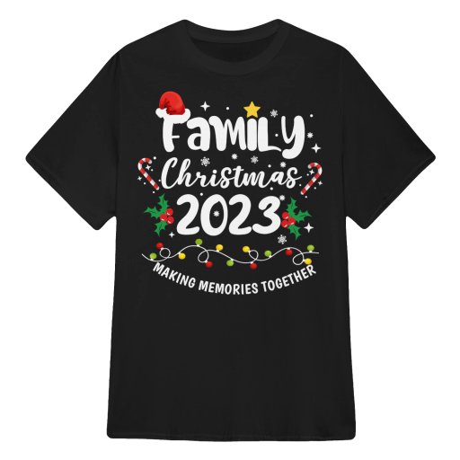 Family Christmas 2023 with Christmas Lights